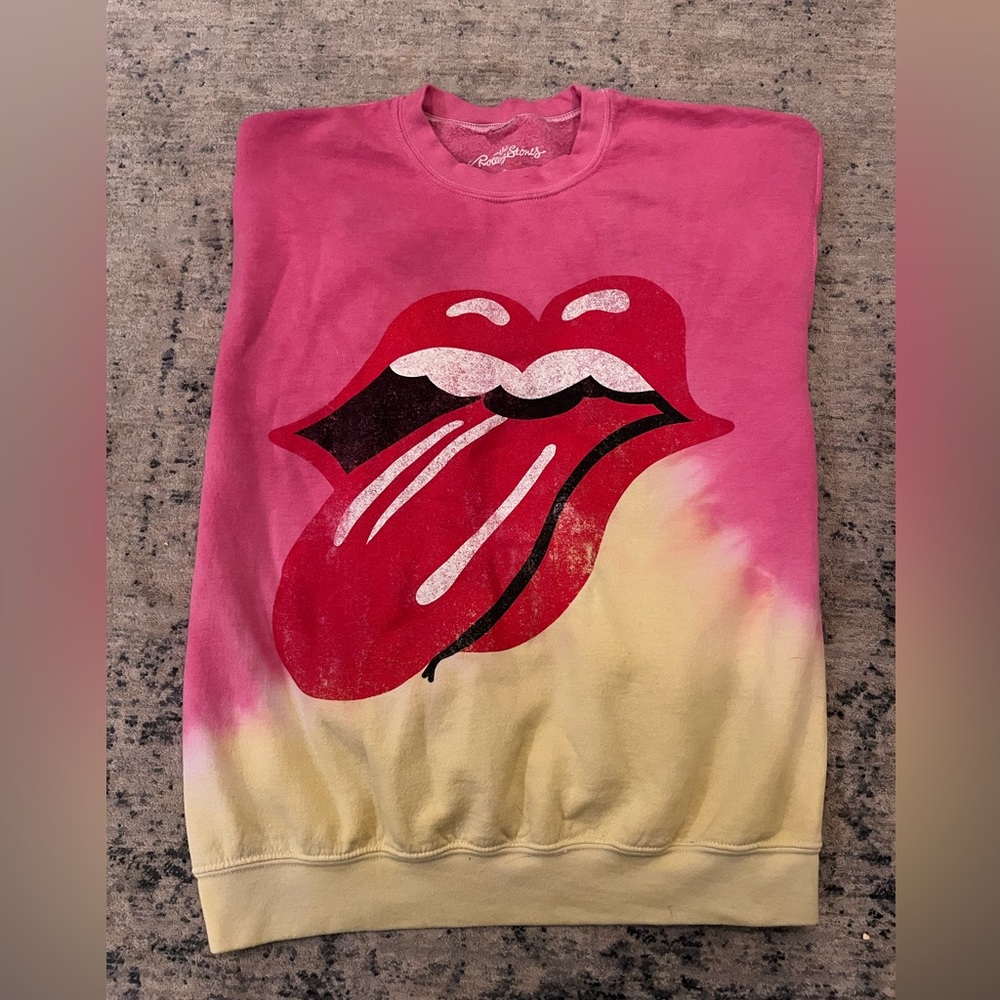 Urban Outfitters Tie Dye Rolling Stones Sweatshirt